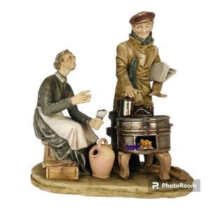 Capodimonte Pucci #8508 Mother & Son Figurine #44/59 Hand Painted Italy